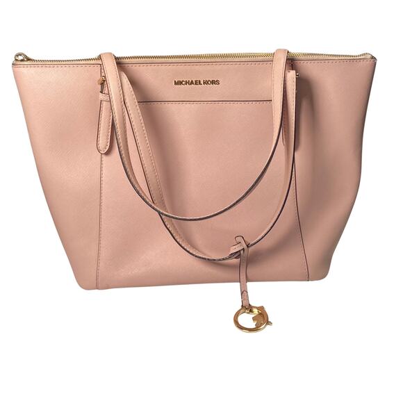MICHAEL Michael Kors Handbags - Michael Kors Purse 11" Tall Pink Leather Pockets 12x4.5